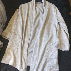 Grey cotton robe fits s-xxL